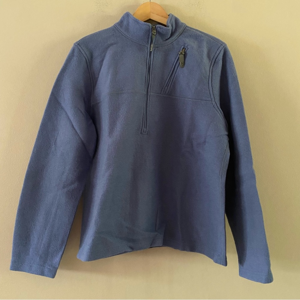 Classic Women's Half-Zip Fleece Pullover - Blue